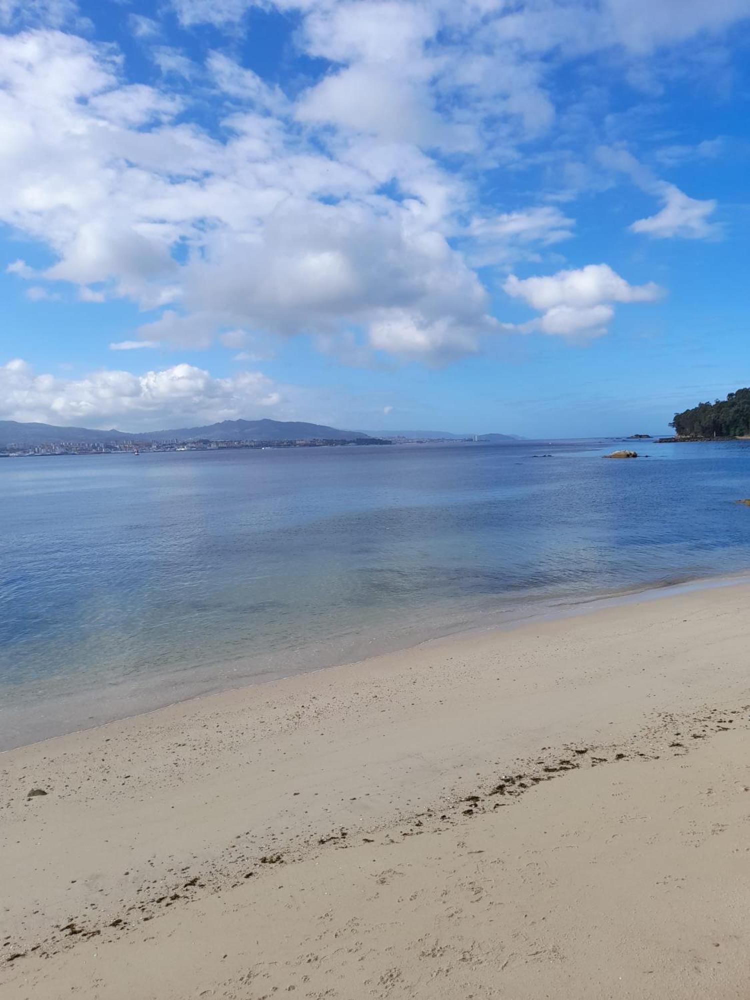 Appartamento Mirador Do Mar, Encima De La Playa Moaña Esterno foto
