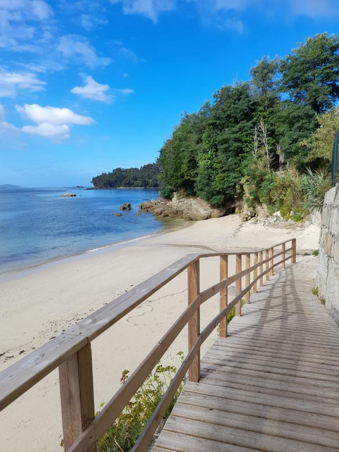Appartamento Mirador Do Mar, Encima De La Playa Moaña Esterno foto